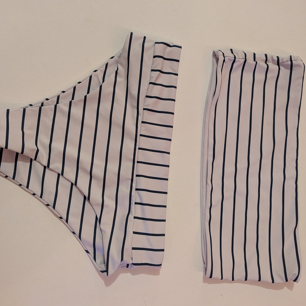 Zara Monochrome Striped Bikini